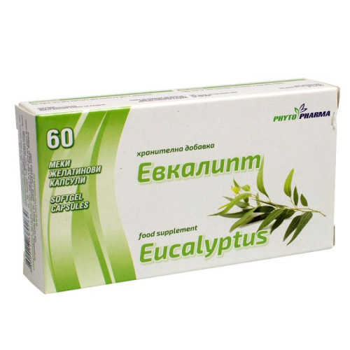 Phytopharma Eucalyptus for Fatigue Exhaustion Stress and Depression 60 Capsules