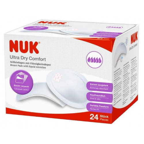 Nuk Ultra Dry Comfort Invisible Nursing Pads 24 pcs