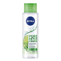 Nivea Micellar 100% Pure Detox Mild Shampoo for Stressed Hair and Scalp Organic Lime and Green Tea 13.53 fl oz (400 ml)