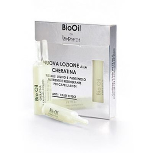 Biopharma Nuova Lozione Ampoules with Keratin and Liquid Crystals for Damaged Hair 5 x 0.51 fl oz (15 ml)