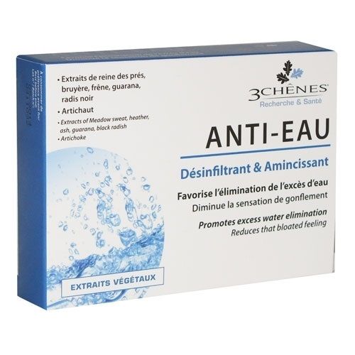 3Chenes Anti-Eau for Eliminating Excess Water in the Body 30 Tablets
