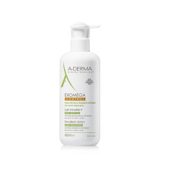A-Derma Exomega Control Emollient Lotion for Face and Body for Very Dry and Atopic Skin 13.53 fl oz (400 ml)