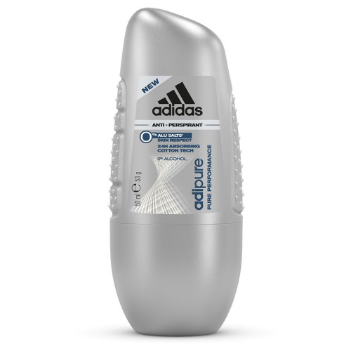 Adidas Adipure 24h Men's Roll-On Anti-Perspirant 1.69 fl oz (50 ml)