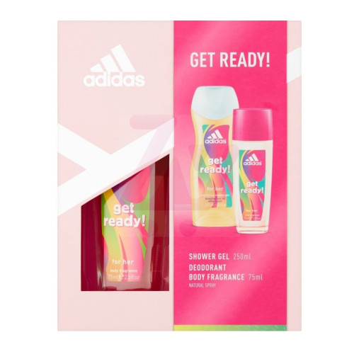 Adidas Get Ready Promo Set Body Shower Gel and Perfume Spray
