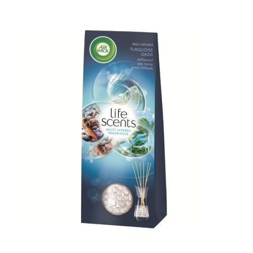 Air Wick Reed Turquoise Oasis Rattan Stick Air Freshener 1.01 fl oz (30 ml)