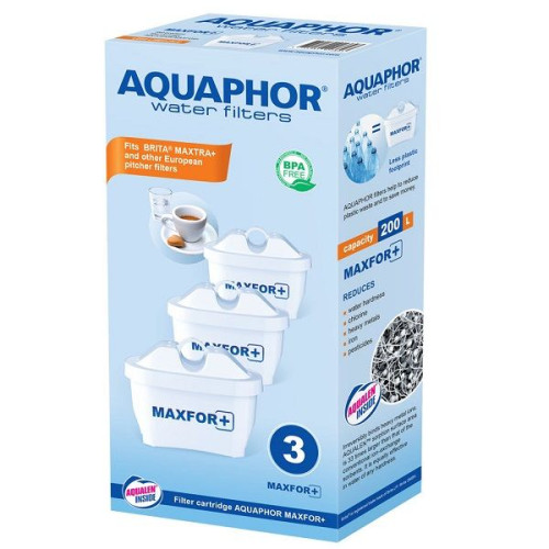 Aquaphor Maxfor+ Replaceable Filter for Jug Capacity 200 Liters 3 pcs