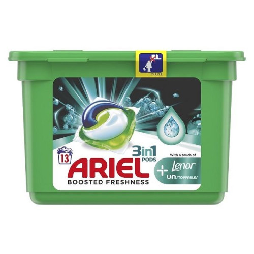 Ariel 3-in-1 Pods + Lenor Unstoppables Gel Capsules for Laundry 13 pcs 0.96 oz (27.1 g)
