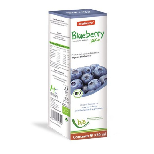 Abopharma 100% Organic Blueberry Juice for Good Eyesight 11.16 fl oz (330 ml)