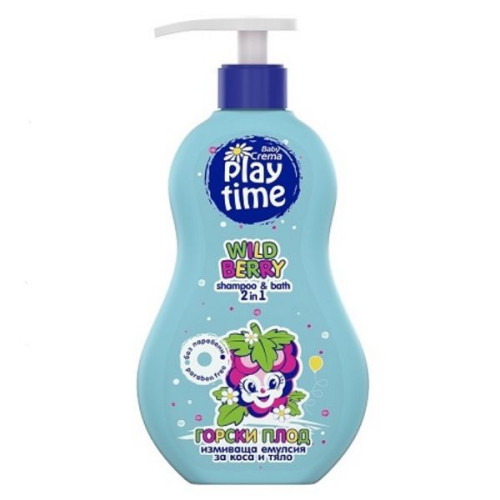 Baby Crema Play Time 2-in-1 Wash Emulsion for Hair and Body Forest Fruit 13.53 fl oz (400 ml)