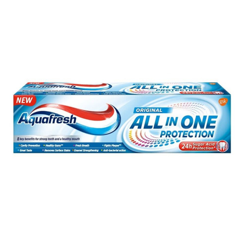Aquafresh All in One Protection Original Toothpaste for Complete Protection and Whitening 2.54 fl oz (75 ml)