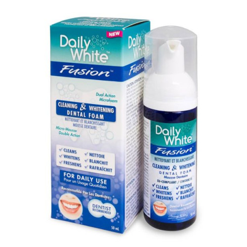 Beaming White Daily White Fusion Foam for Cleaning and Whitening Teeth 1.69 fl oz (50 ml)