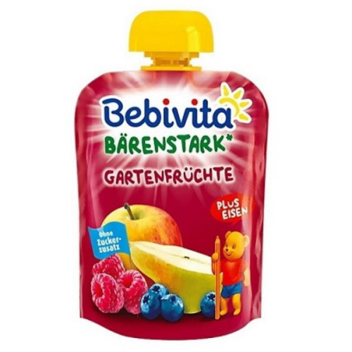 Bebivita Fun Fruit Snack Garden Fruits for Children 12+ Months 3.17 oz (90 g) - 1402