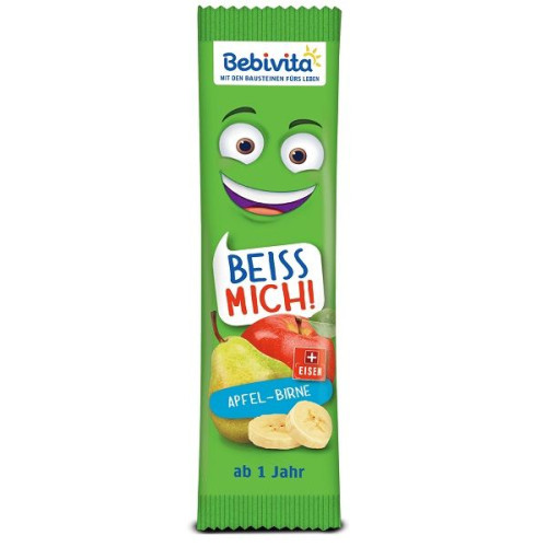 Bebivita Fruit Bar Apple and Pear for Children 12+ Months 0.88 oz (25 g) - 1361