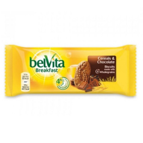 Belvita Breakfast Whole Grain Biscuits with Chocolate 1.76 oz (50 g)