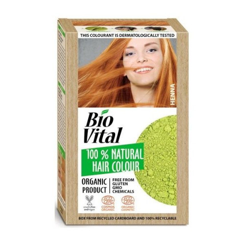 Biovital Natural Hair Dye Color 6 Henna 1 pc