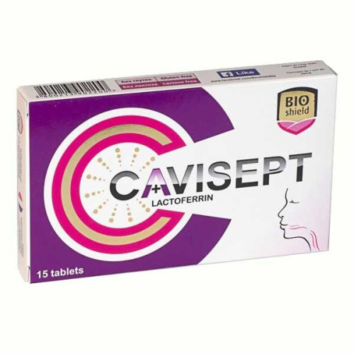 Bioshield Cavisept Dietary Supplement Mucous Membranes of the Mouth and Pharynx 15 Tablets