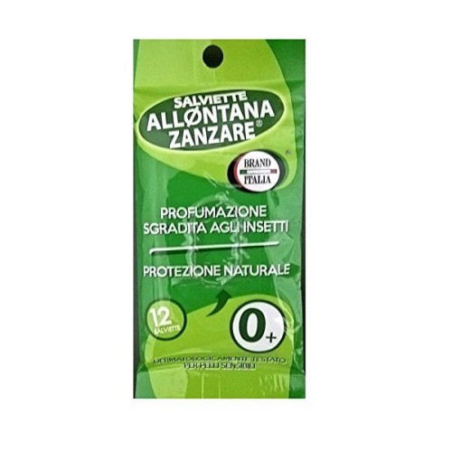 Brand Italia Repellent Wipes with Neem Oil for Children 12 pcs