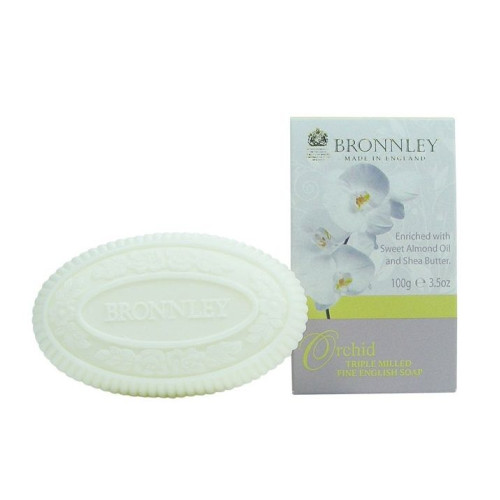 Bronnley Lily of the Valley Orchid Luxury Soap with Orchid Scent 3.38 fl oz (100 ml)