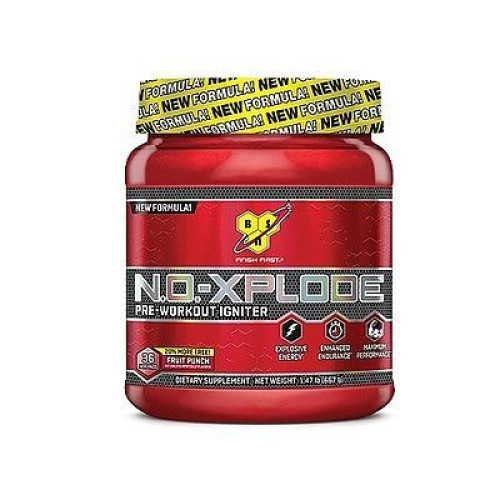 BSN Advanced Strength N.O. Xplode 2.0 Pre-Workout Supplement Fruit Punch 1.47 lb (667 g)