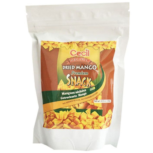 Cecil Snack Organic Dried Mango 3.53 oz (100 g)