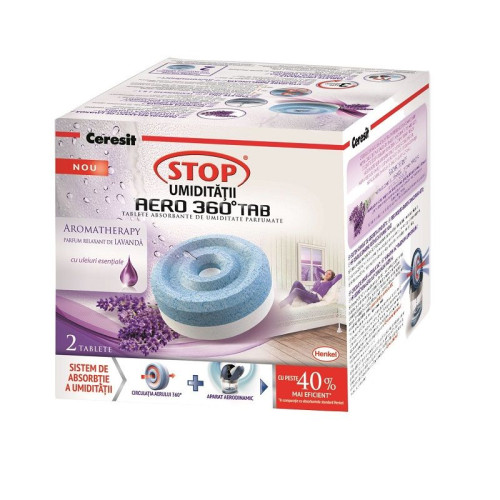 Ceresit Stop Aero 360 Moisture Absorbent Tablets with Lavender Scent 2 pcs