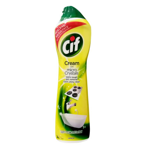 Cif Cream with Micro Crystals Lemon Dishwashing Cream 16.91 fl oz (500 ml)