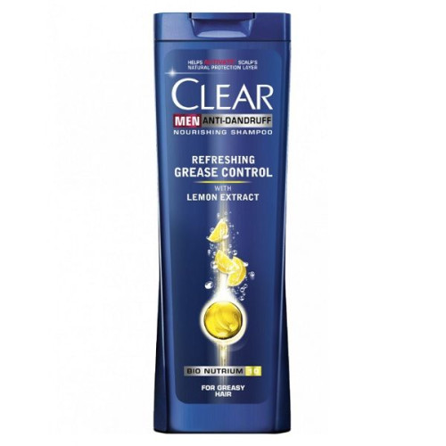 Clear Men Cool Sport Menthol Anti-Dandruff Shampoo for Men with Lemon Extract 8.45 fl oz (250 ml)
