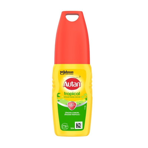 Autan Tropical Lotion Against Bites from Common and Tropical Mosquitoes 3.38 fl oz (100 ml)