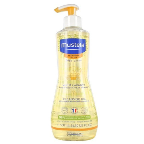 Mustela Cleansing Shower Oil for Babies and Children Hypoallergenic 16.91 fl oz (500 ml)