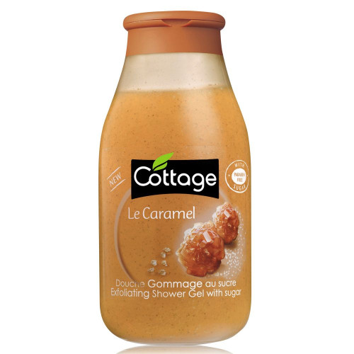 Cottage Exfoliating Body Shower Gel with Caramel Scent 8.45 fl oz (250 ml)