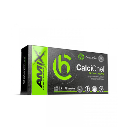 Amix Chelazone Calcichel Calcium Bisglycinate Chelate 90 Vcaps
