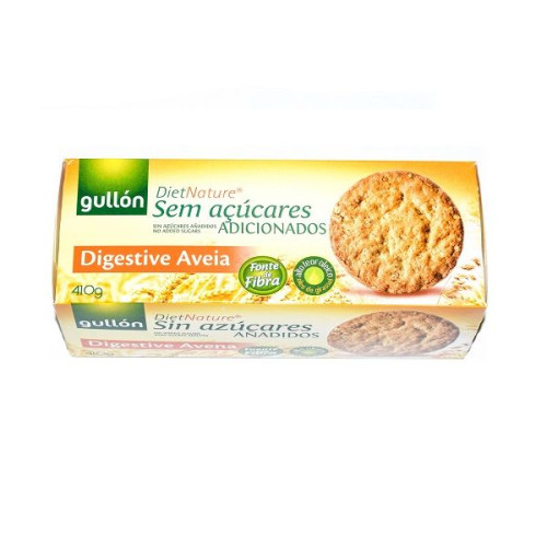 Gullon Diet Nature Digestive Avena Dietary Biscuits Digestive with Oats Sugar-Free 14.46 oz (410 g)