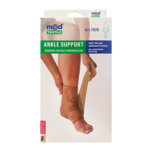Med Textile Ankle Brace with Ribs and Additional Fixation Size XL 1 pc