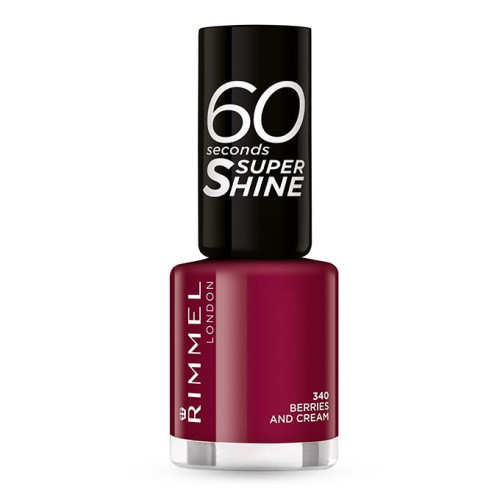 Rimmel 60 Seconds Quick-Drying Nail Polish Berries and Cream 340