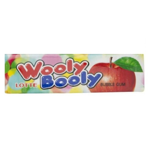 Lotte Wooly Booly Apple Flavor Gum 5 Strips