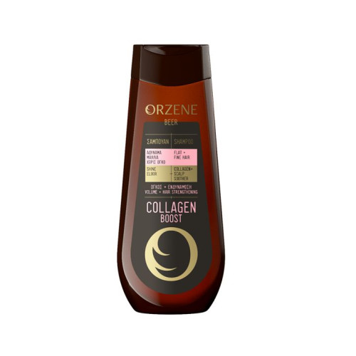Orzene Beer Collagen Boost Nourishing Shampoo for Volume and Fine Hair 13.53 fl oz (400 ml)