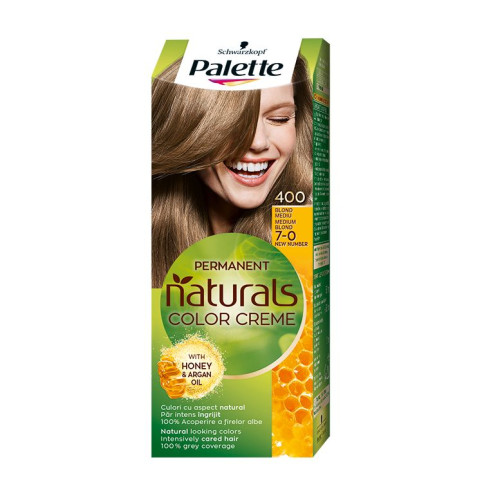 Palette Permanent Natural Colors Nourishing Permanent Cream Hair Color Medium Blond N400