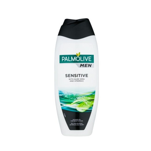 Palmolive Men Sensitive Shower Gel for Men Aloe Vera Extract and Vitamin E 16.91 fl oz (500 ml)