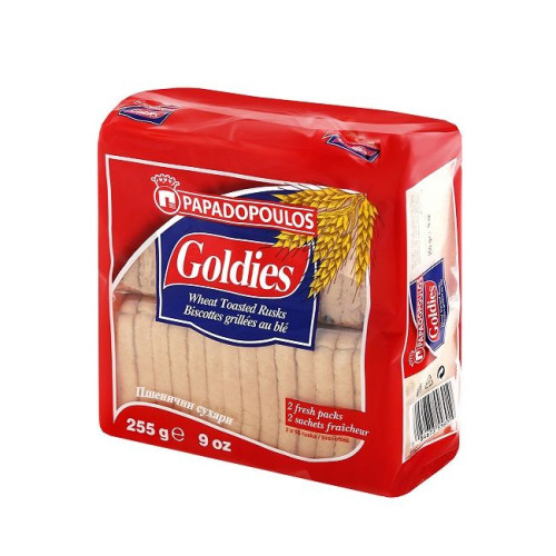 Papadopoulos Goldies Wheat Rusks 8.99 oz (255 g)