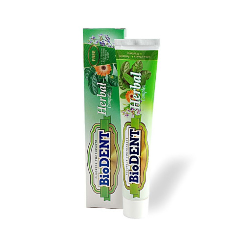 Biodent Herbal Complex Polishing Toothpaste Against Plaque with Mint Flavor 2.54 fl oz (75 ml)