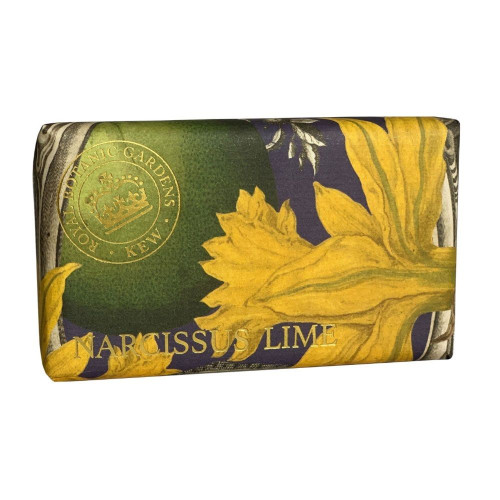 English Soap Luxury Soap with Narcissus and Lime Scent 8.47 oz (240 g)