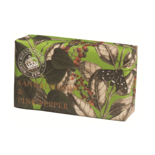 English Soap Luxury Soap with Sandalwood and Pink Pepper Fragrance 8.47 oz (240 g)