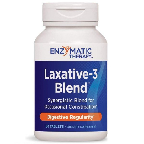 Enzymatic Therapy Laxative-3 Blend Synergistic Blend for Constipation 60 Tablets