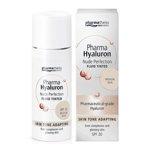 Pharma Hyaluron Toning Anti-Ageing Face Fluid with Mattifying Effect SPF 20 Medium Color 1.69 fl oz (50 ml)