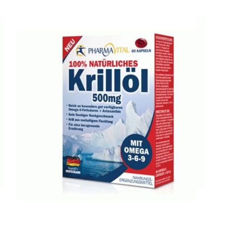 Pharma Vital Krill Oil with Omega-3-6-9 500 mg 60 Capsules