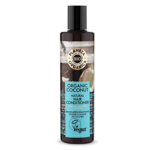 Planeta Organica Coconut Moisturizing Hair Conditioner with Organic Coconut Oil 9.47 fl oz (280 ml)