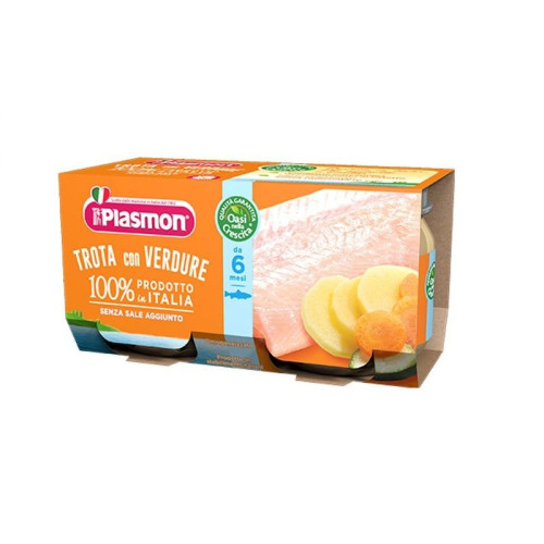 Plasmon Fish Menu Trout with Vegetables for Children 6+ Months 9.88 oz (280 g) - 1236