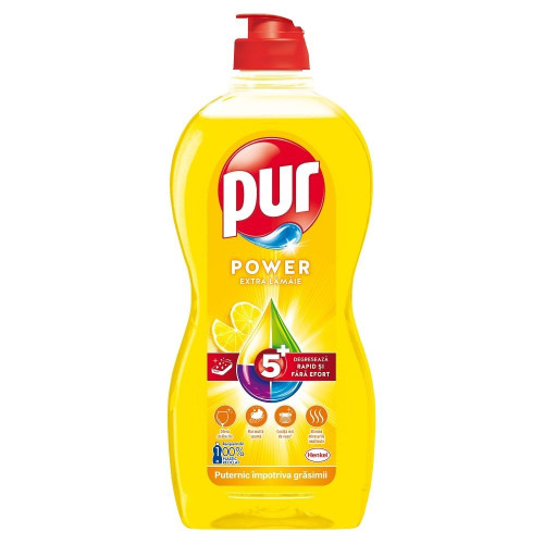 Pur Power Lemon Extra Dishwashing Liquid 15.22 fl oz (450 ml)