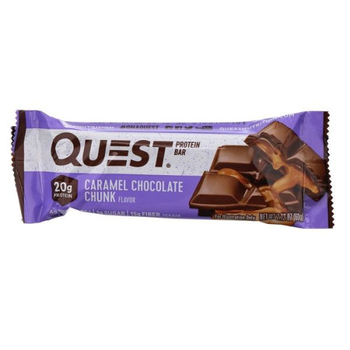 Quest Protein Bar with Caramel Flavor and Chocolate Chunks 2.12 oz (60 g)