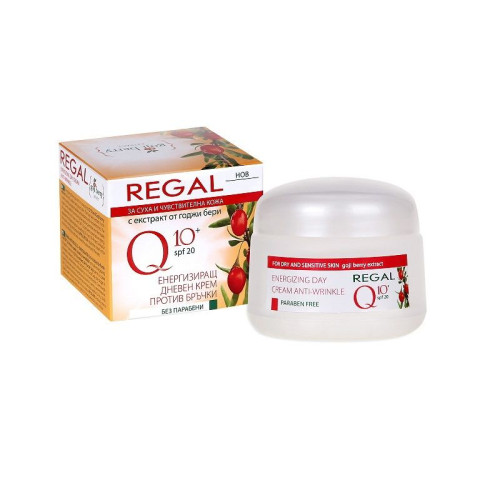 Regal Q10 Anti-Wrinkle Day Cream for Dry and Sensitive Skin SPF 20 1.69 fl oz (50 ml)